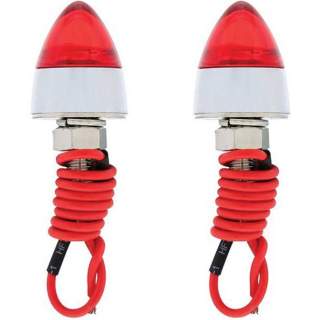 LED-Lampa röd "bullet style"
